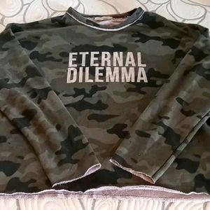 Camouflage long sleeved woman's shirt
